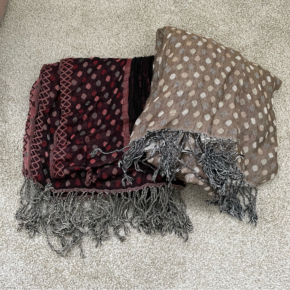 J.Crew Set of 2 Reversible Scarves Bundle